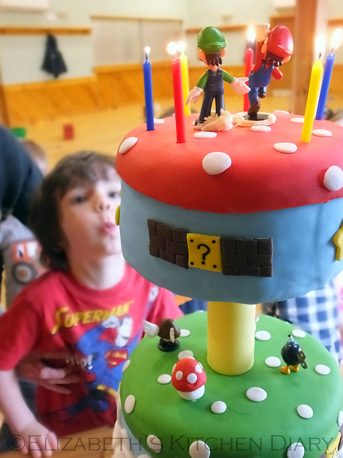 Super Mario Cake for Asher's 5th! | Happy Cake Studio