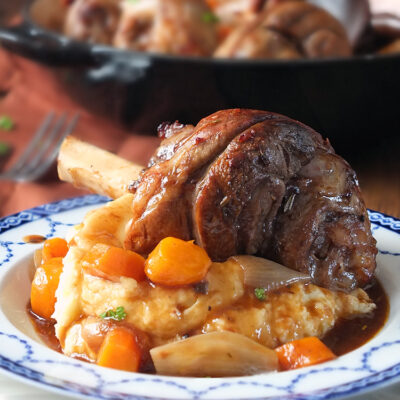 Slow Cooked Lamb Bourguignon - Elizabeth's Kitchen Diary