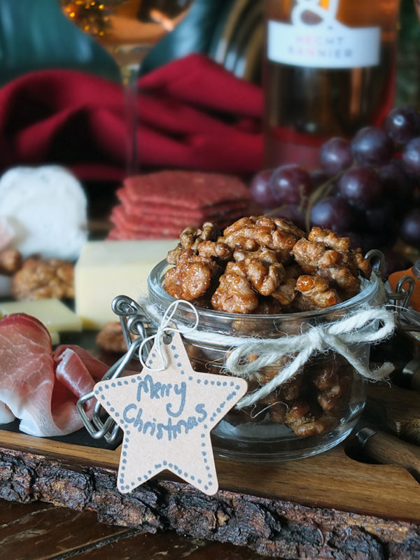 Three Ingredient Honey Roasted Walnuts - Elizabeth's Kitchen Diary