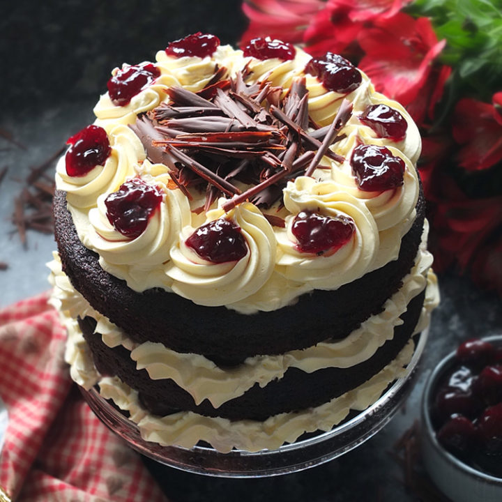 Black Forest Gateau - Elizabeth's Kitchen Diary