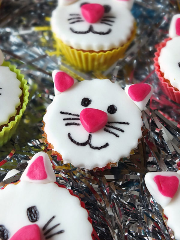 Kitty Cat Funfetti Fairy Cakes | Elizabeth's Kitchen Diary