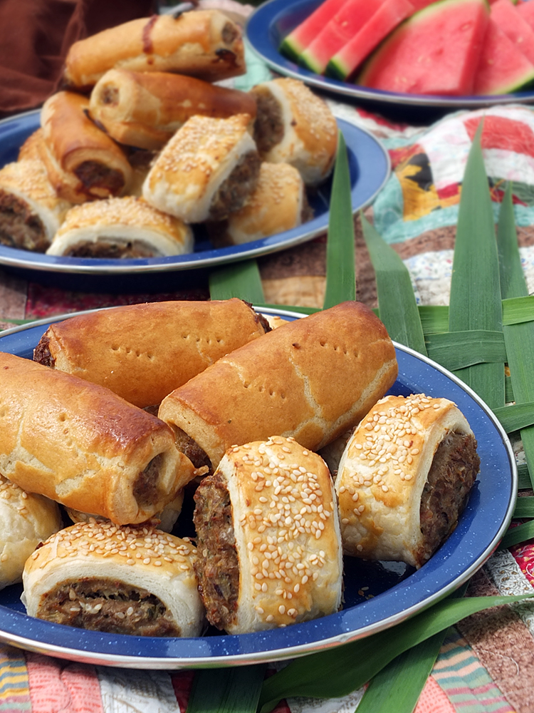 Leftover Roast Lamb & Mint Sausage Rolls | Elizabeth's Kitchen Diary